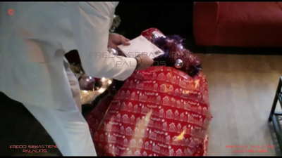 မေမေ၊ ကြက်ဖင်ကြီးနဲ့ အမွှေးအမျှင်ရှိတဲ့ ဆံပင်ရွှေရောင် အမွှေးအမျှင်လေးတွေနဲ့ ခရစ္စမတ်လက်ဆောင်ရခဲ့တယ်။